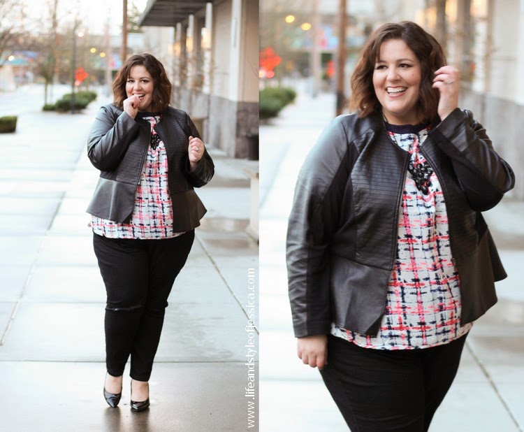 The perfect plus size black ripped knee skinny jean! - Life and ...